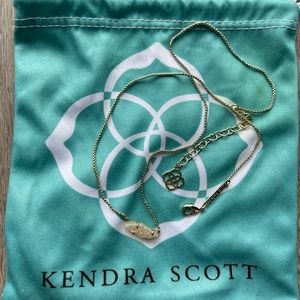 RARE DISCONTINUED Kendra Scott Iridescent Drusy Geometric Retired necklace
